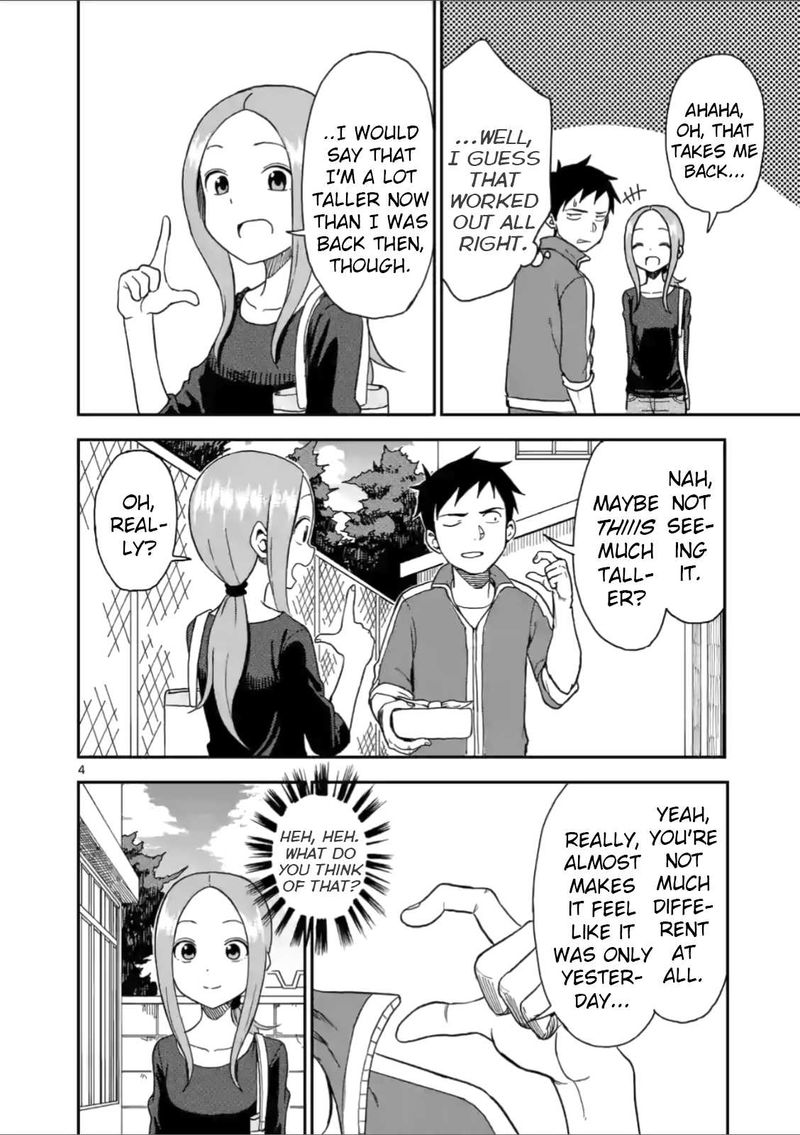 Karakai Jouzu No Moto Takagi San Chapter 60 Page 4