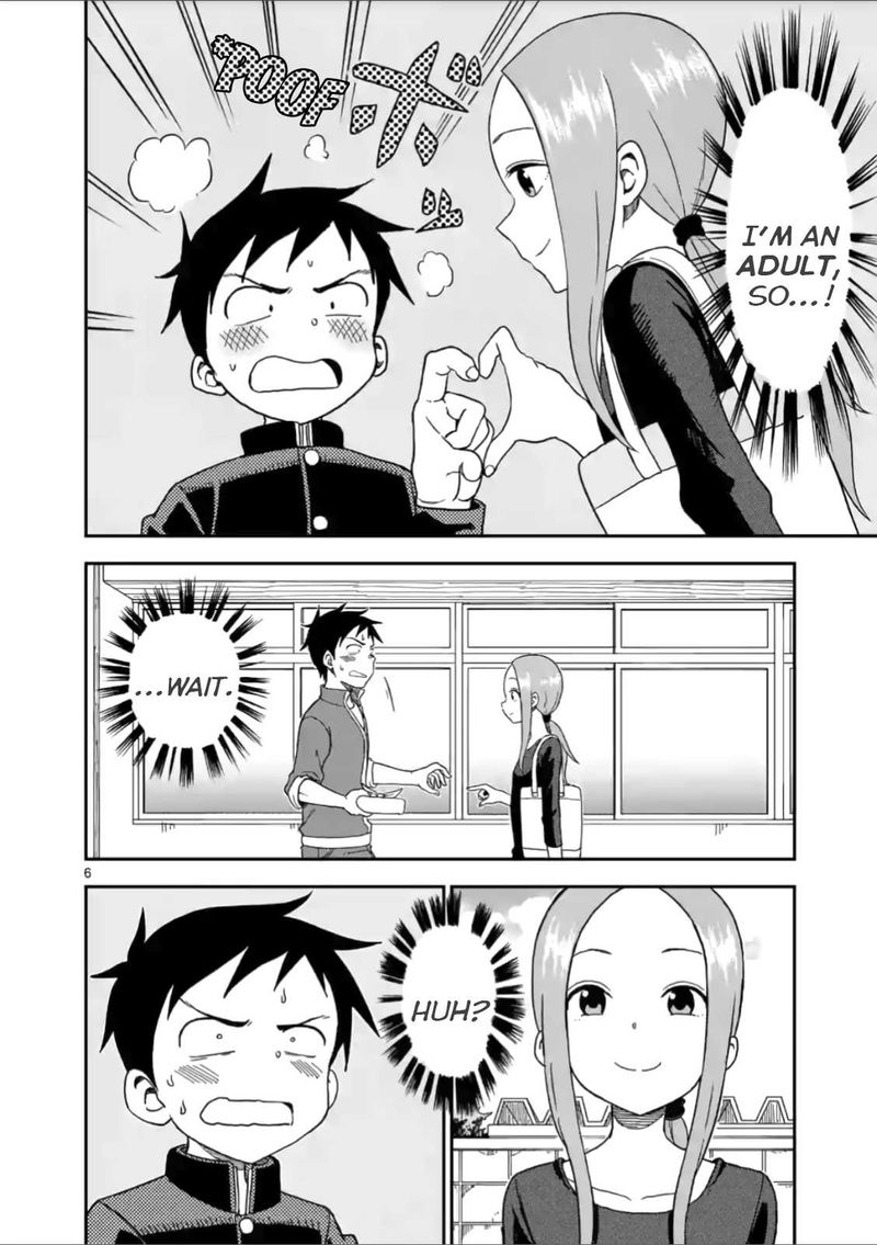 Karakai Jouzu No Moto Takagi San Chapter 60 Page 6