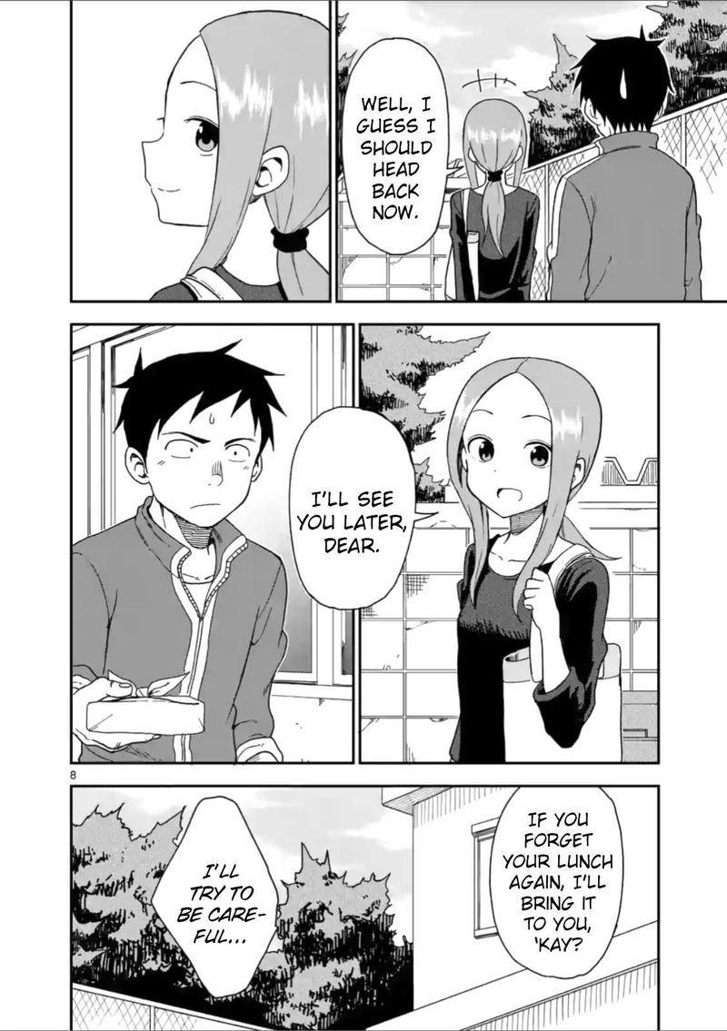 Karakai Jouzu No Moto Takagi San Chapter 60 Page 8