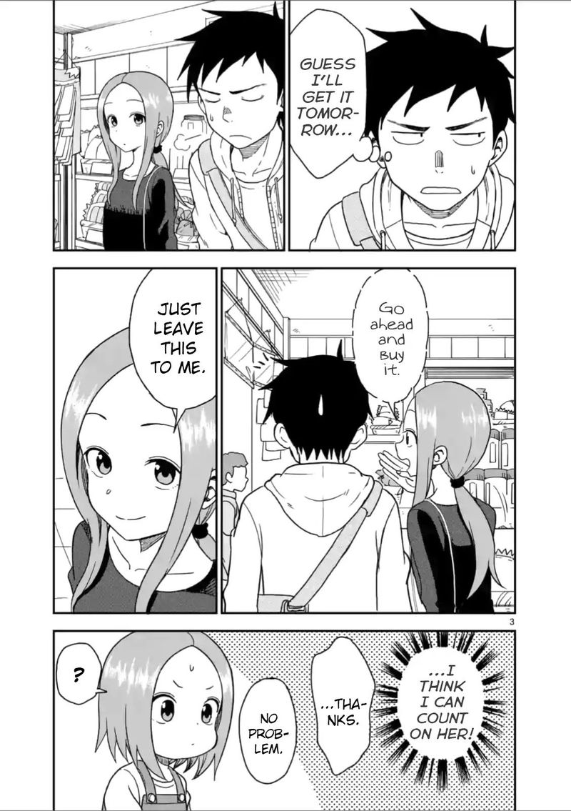 Karakai Jouzu No Moto Takagi San Chapter 61 Page 3