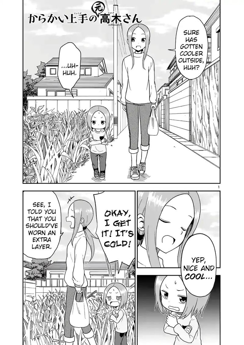 Karakai Jouzu No Moto Takagi San Chapter 66 Page 1