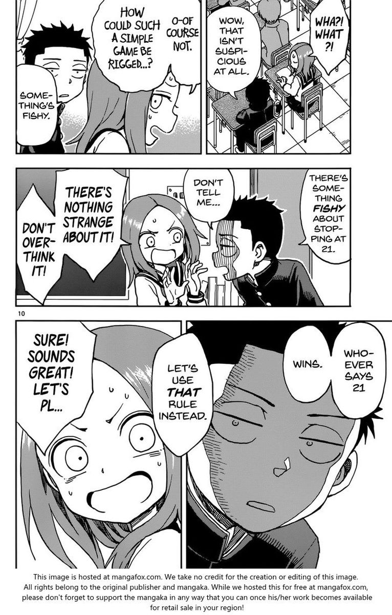 Karakai Jouzu No Moto Takagi San Chapter 73 Page 10