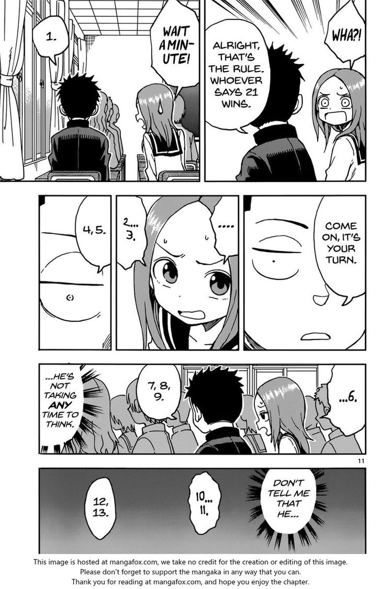 Karakai Jouzu No Moto Takagi San Chapter 73 Page 11