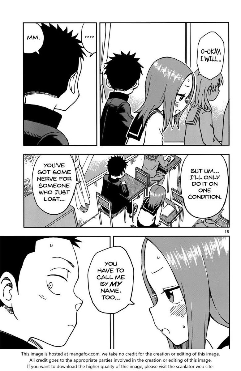 Karakai Jouzu No Moto Takagi San Chapter 73 Page 15