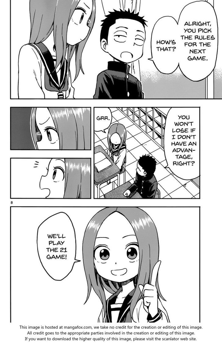 Karakai Jouzu No Moto Takagi San Chapter 73 Page 8