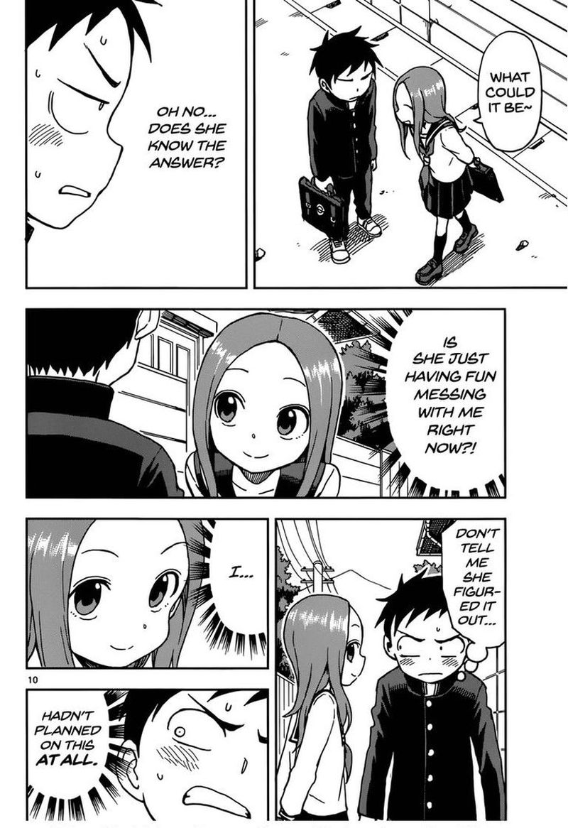 Karakai Jouzu No Moto Takagi San Chapter 74 Page 10