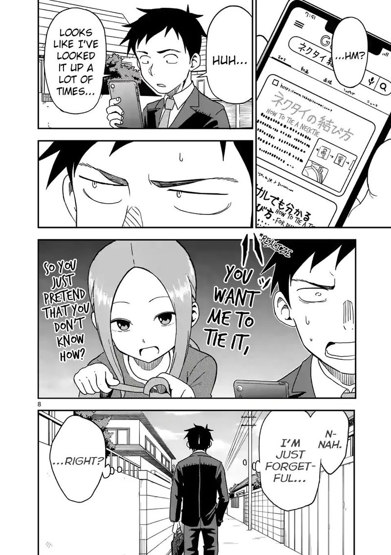 Karakai Jouzu No Moto Takagi San Chapter 81 Page 8