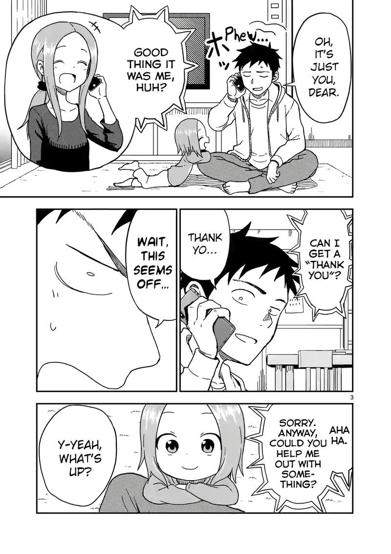 Karakai Jouzu No Moto Takagi San Chapter 86 Page 3