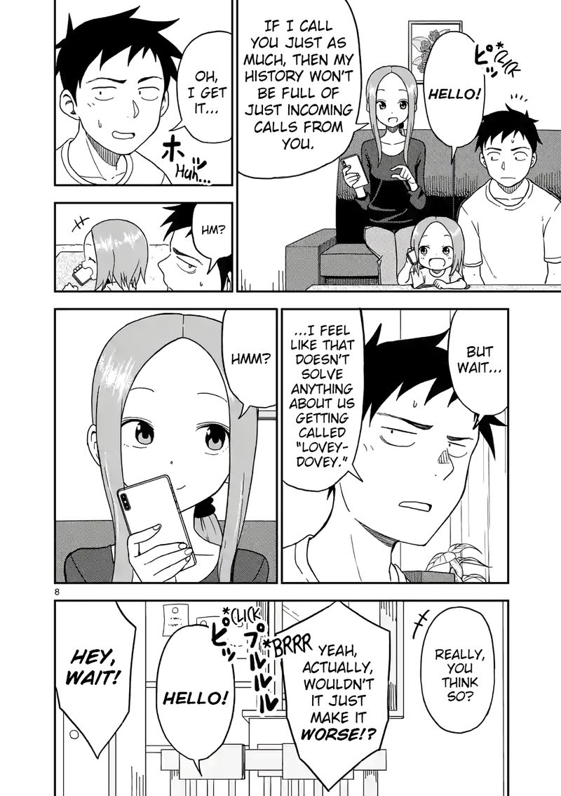 Karakai Jouzu No Moto Takagi San Chapter 86 Page 8