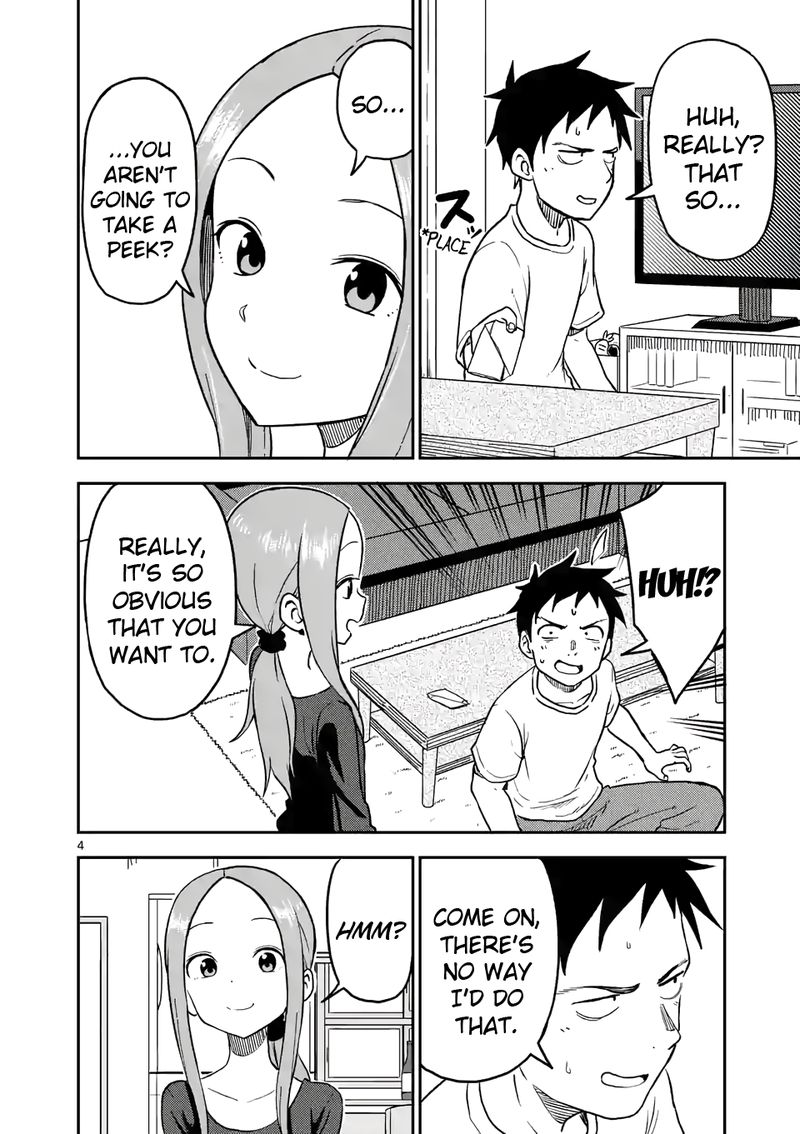 Karakai Jouzu No Moto Takagi San Chapter 91 Page 4