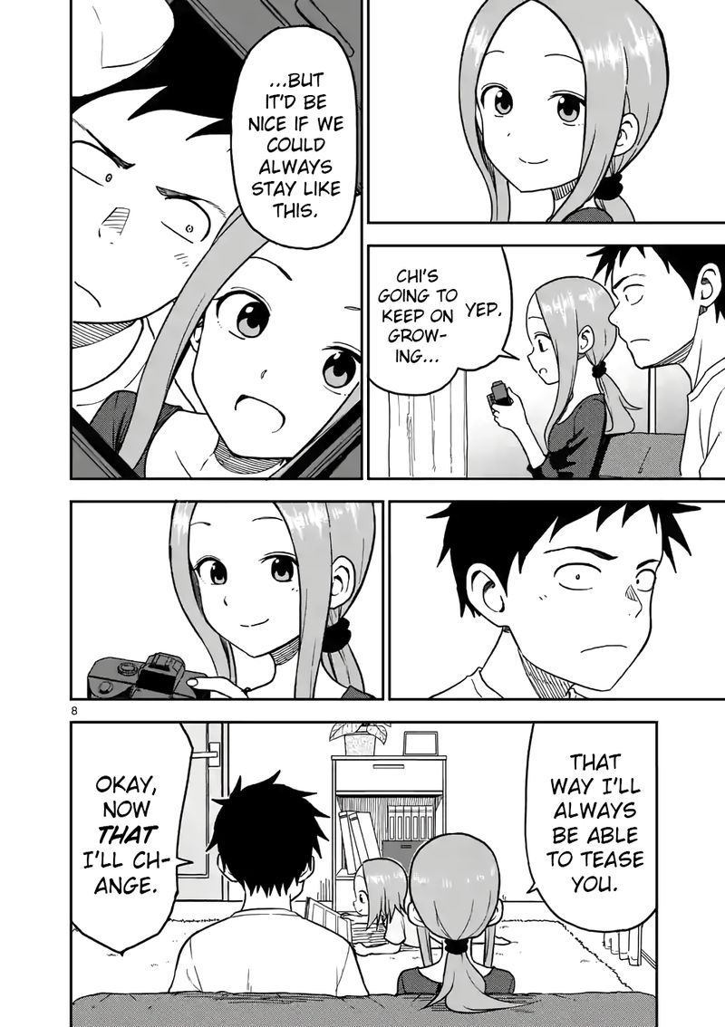 Karakai Jouzu No Moto Takagi San Chapter 92 Page 8