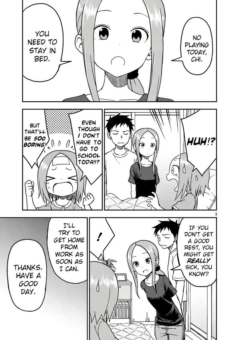 Karakai Jouzu No Moto Takagi San Chapter 95 Page 3