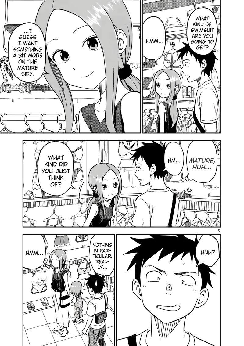 Karakai Jouzu No Moto Takagi San Chapter 96 Page 5