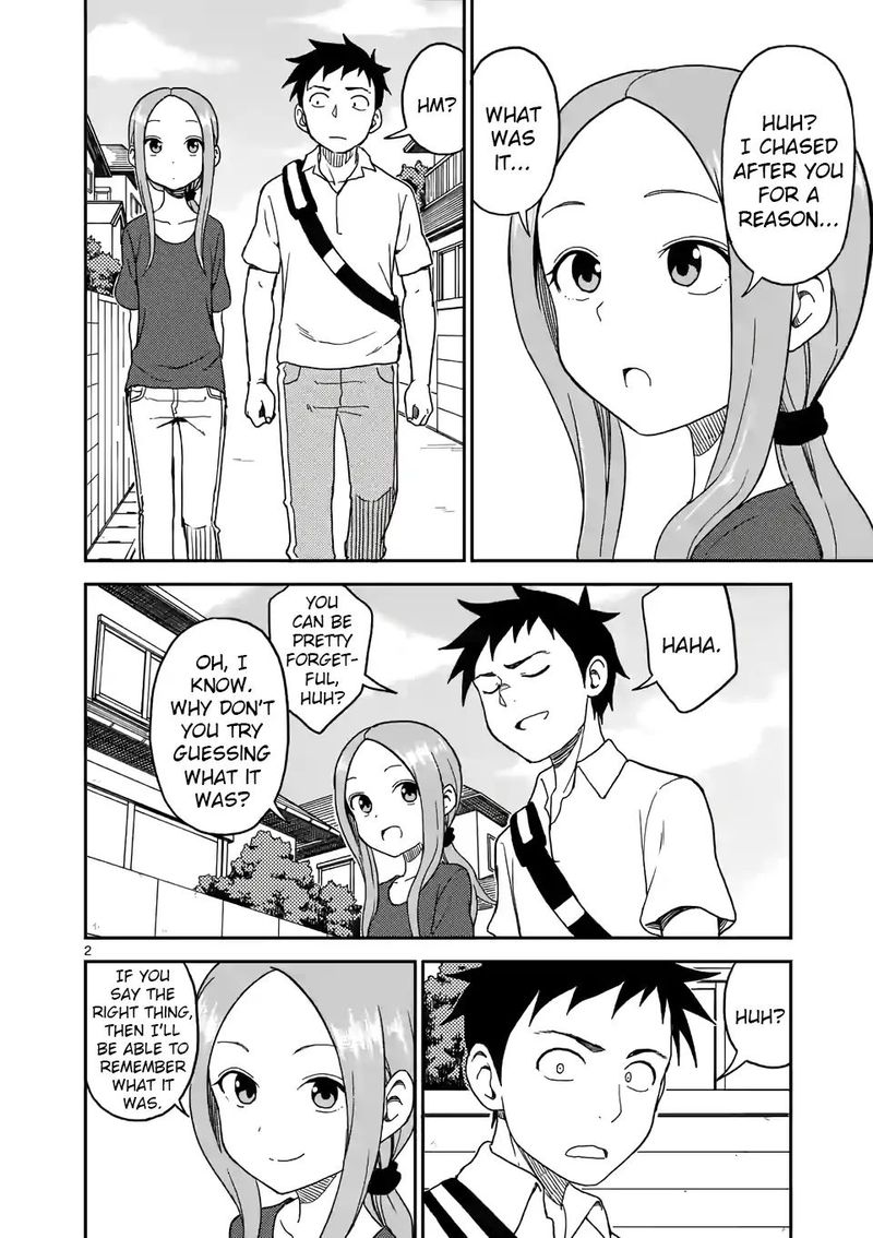 Karakai Jouzu No Moto Takagi San Chapter 99 Page 2