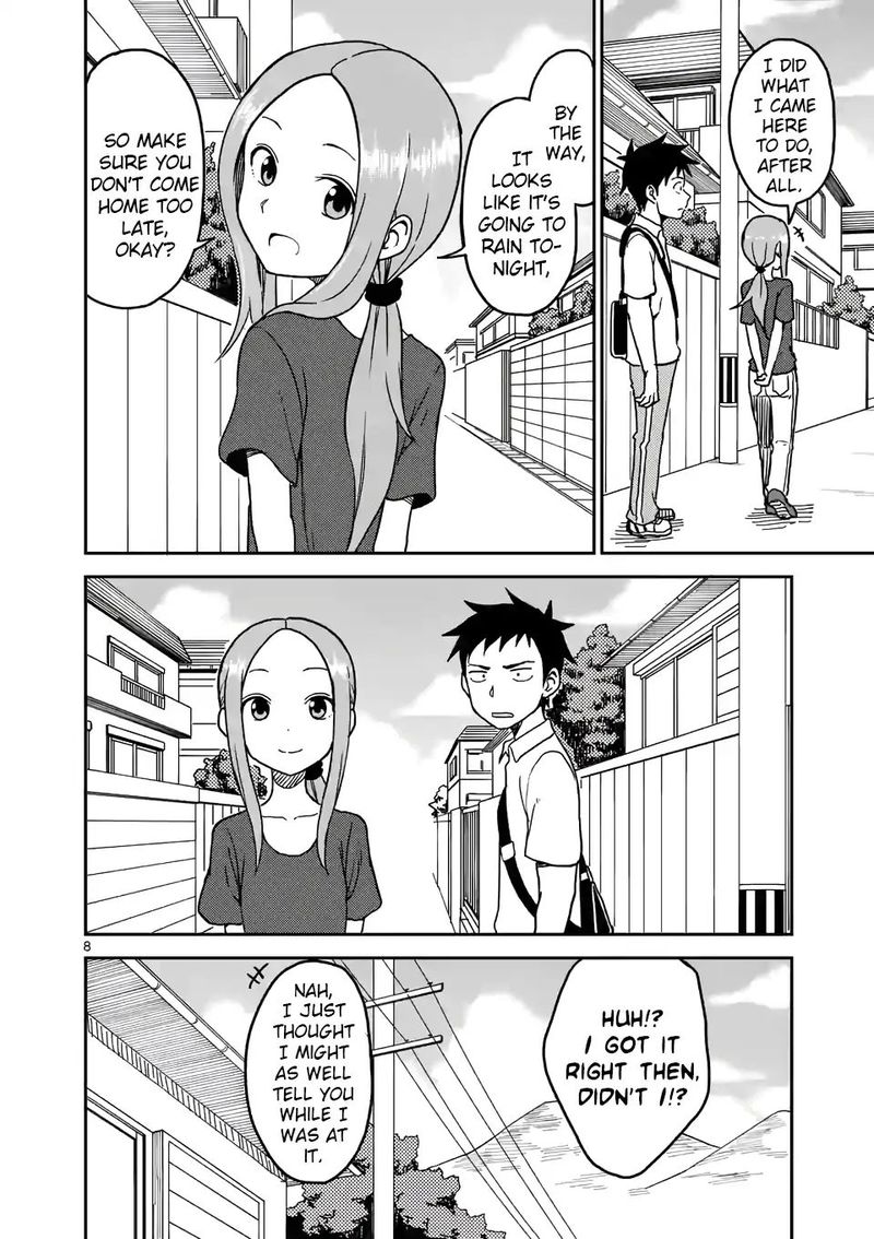 Karakai Jouzu No Moto Takagi San Chapter 99 Page 8