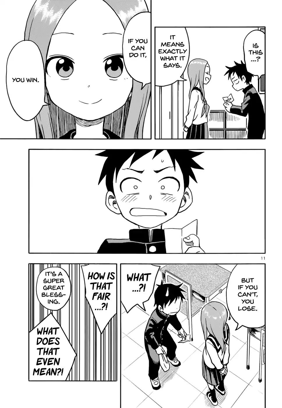 Karakai Jouzu No Takagi San Chapter 102 Page 11