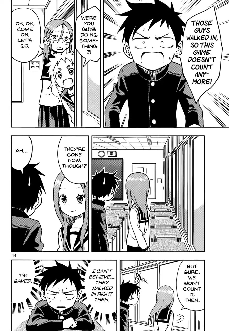 Karakai Jouzu No Takagi San Chapter 102 Page 14