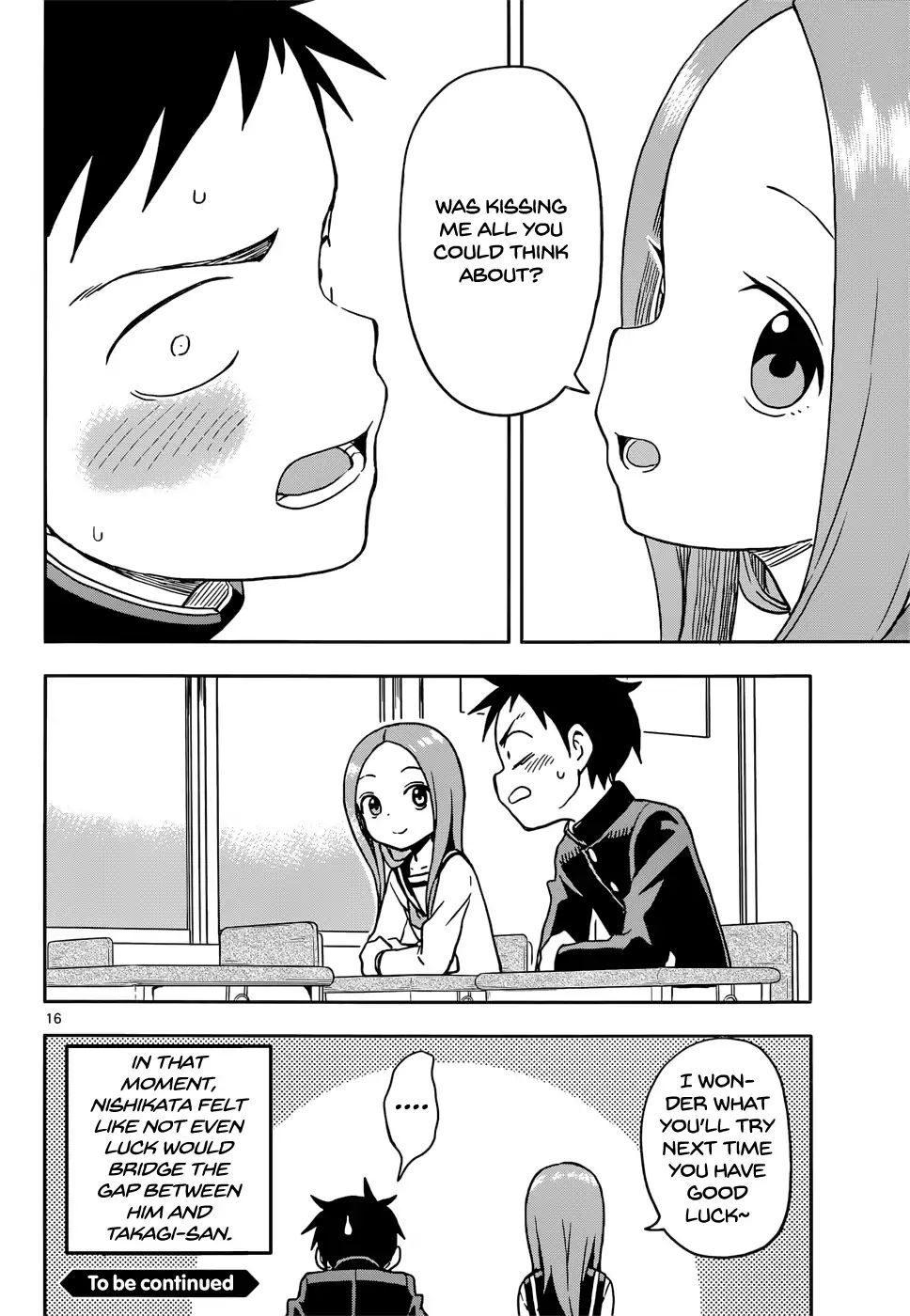 Karakai Jouzu No Takagi San Chapter 102 Page 16