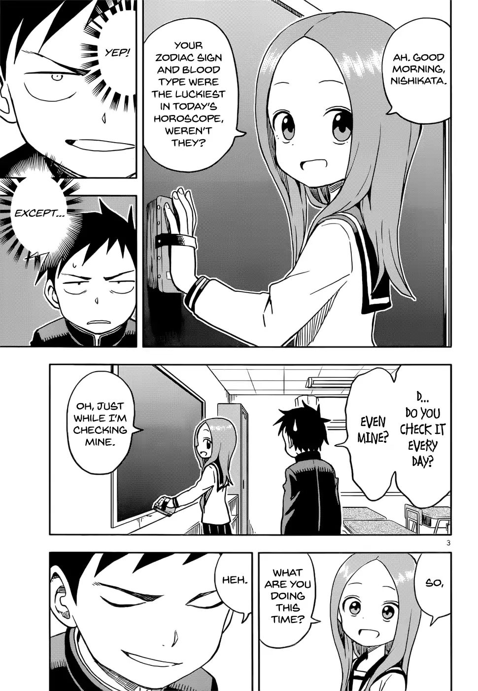 Karakai Jouzu No Takagi San Chapter 102 Page 3