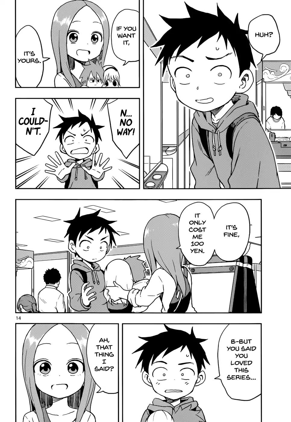 Karakai Jouzu No Takagi San Chapter 106 Page 14