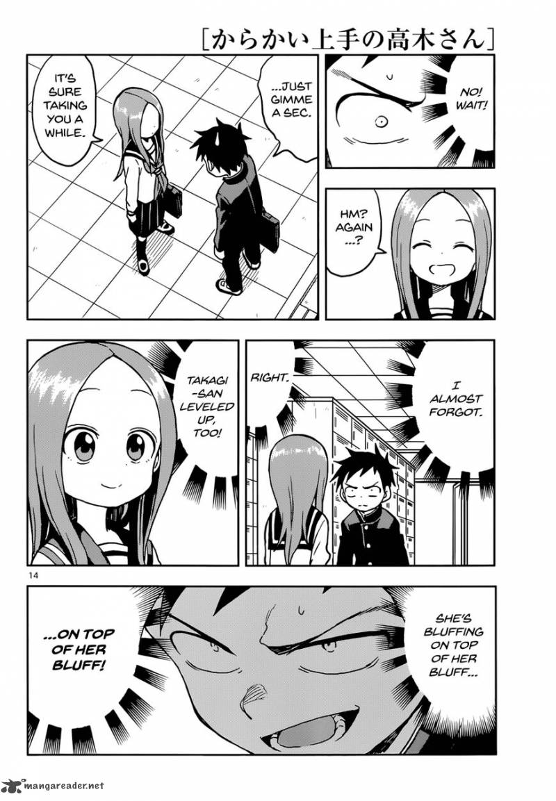 Karakai Jouzu No Takagi San Chapter 107 Page 14