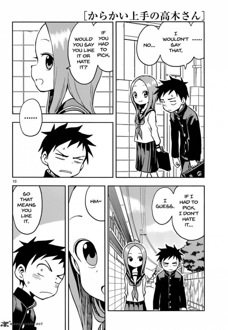 Karakai Jouzu No Takagi San Chapter 108 Page 10