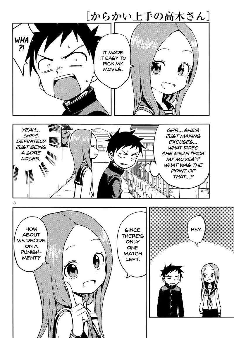 Karakai Jouzu No Takagi San Chapter 110 Page 8