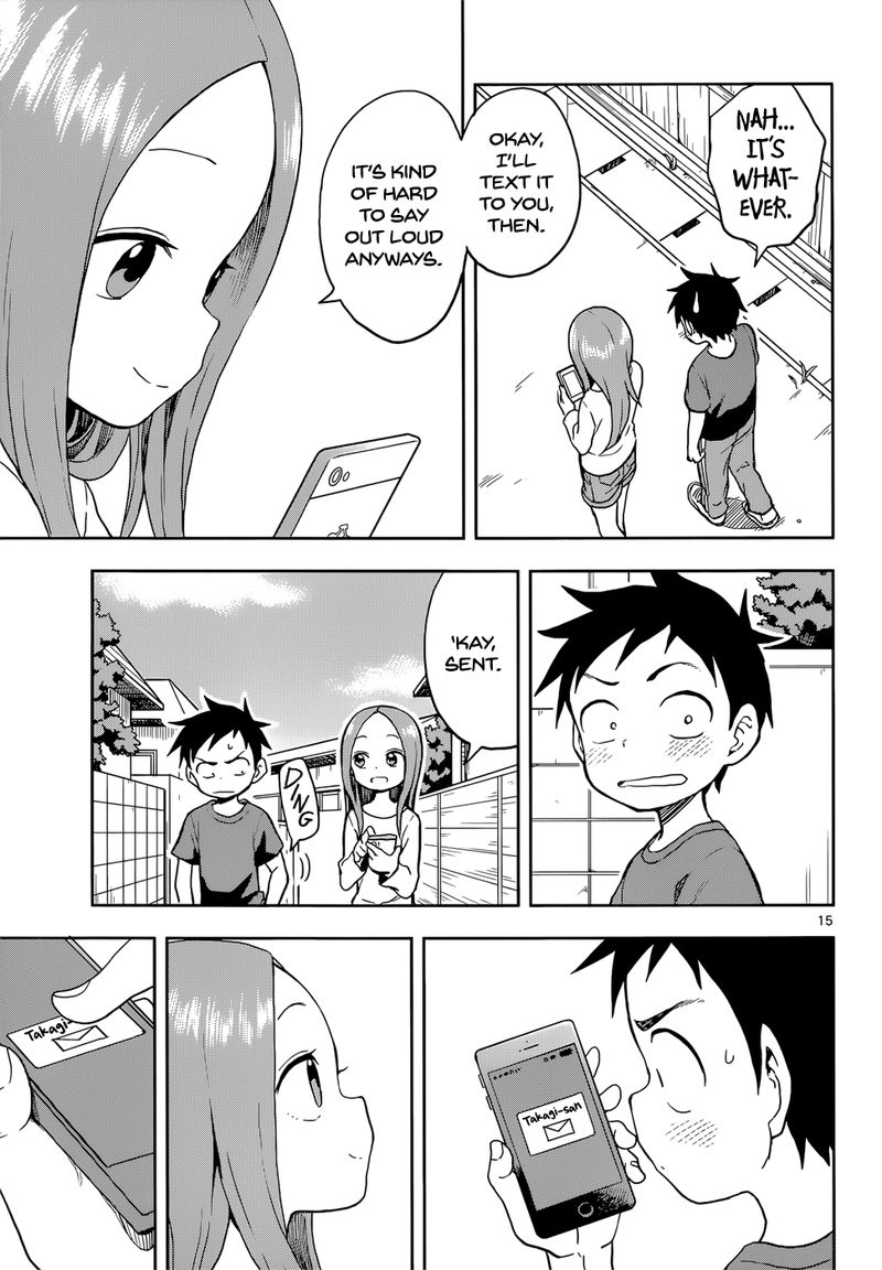 Karakai Jouzu No Takagi San Chapter 111 Page 15