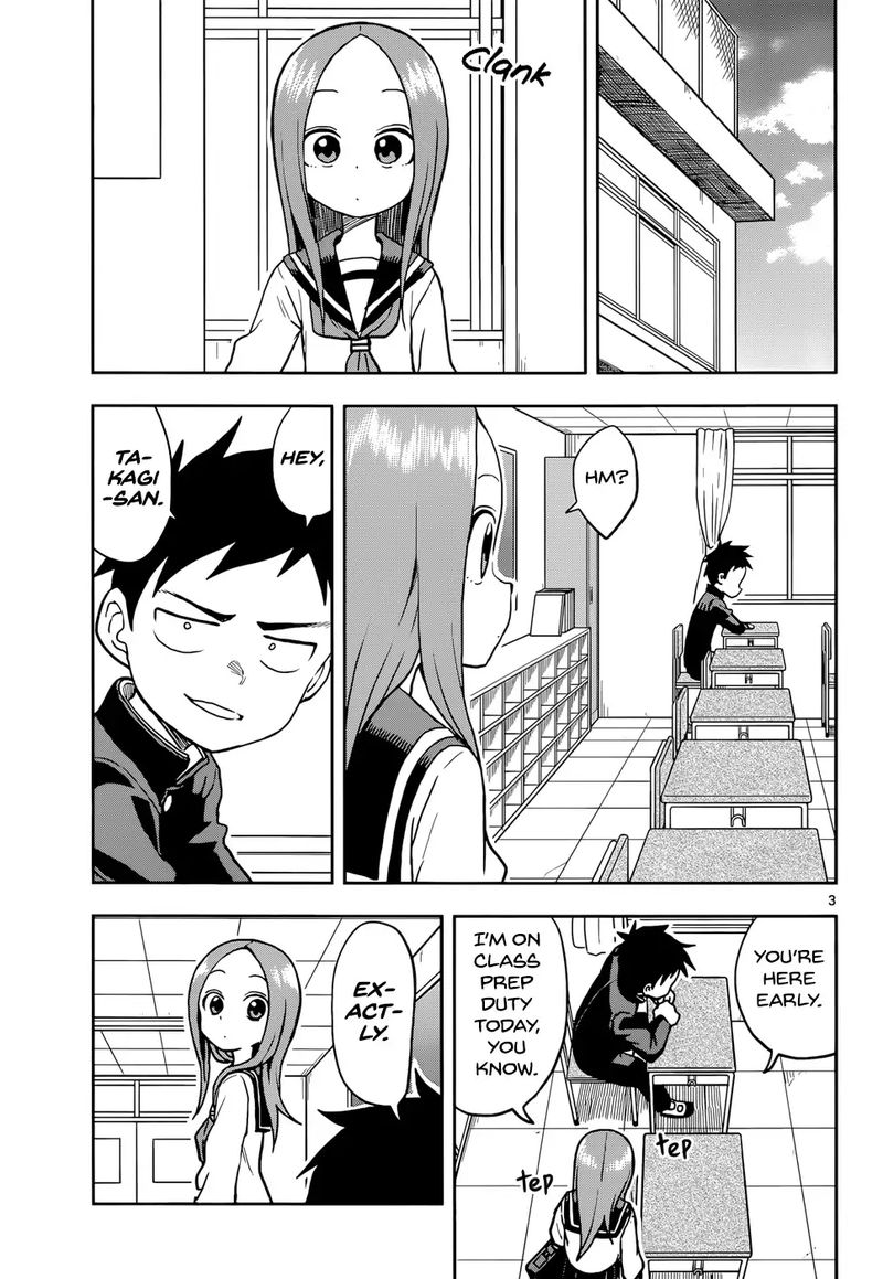 Karakai Jouzu No Takagi San Chapter 117 Page 3