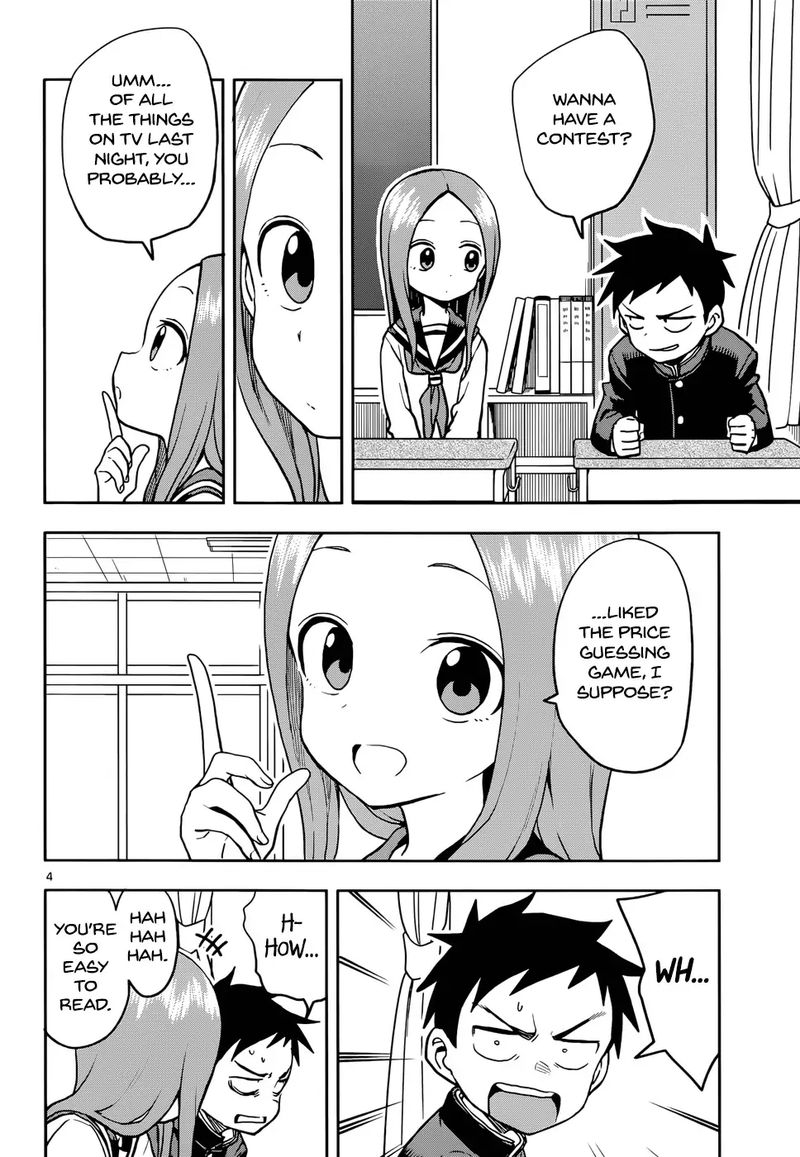 Karakai Jouzu No Takagi San Chapter 117 Page 4