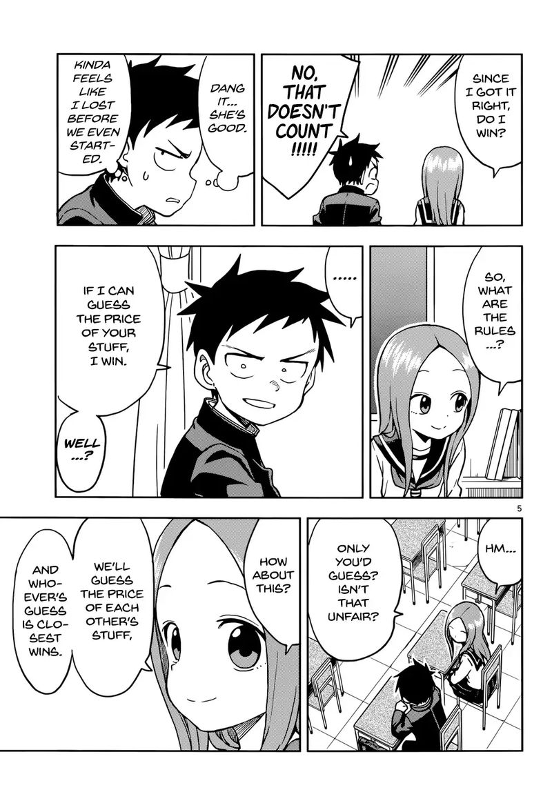 Karakai Jouzu No Takagi San Chapter 117 Page 5