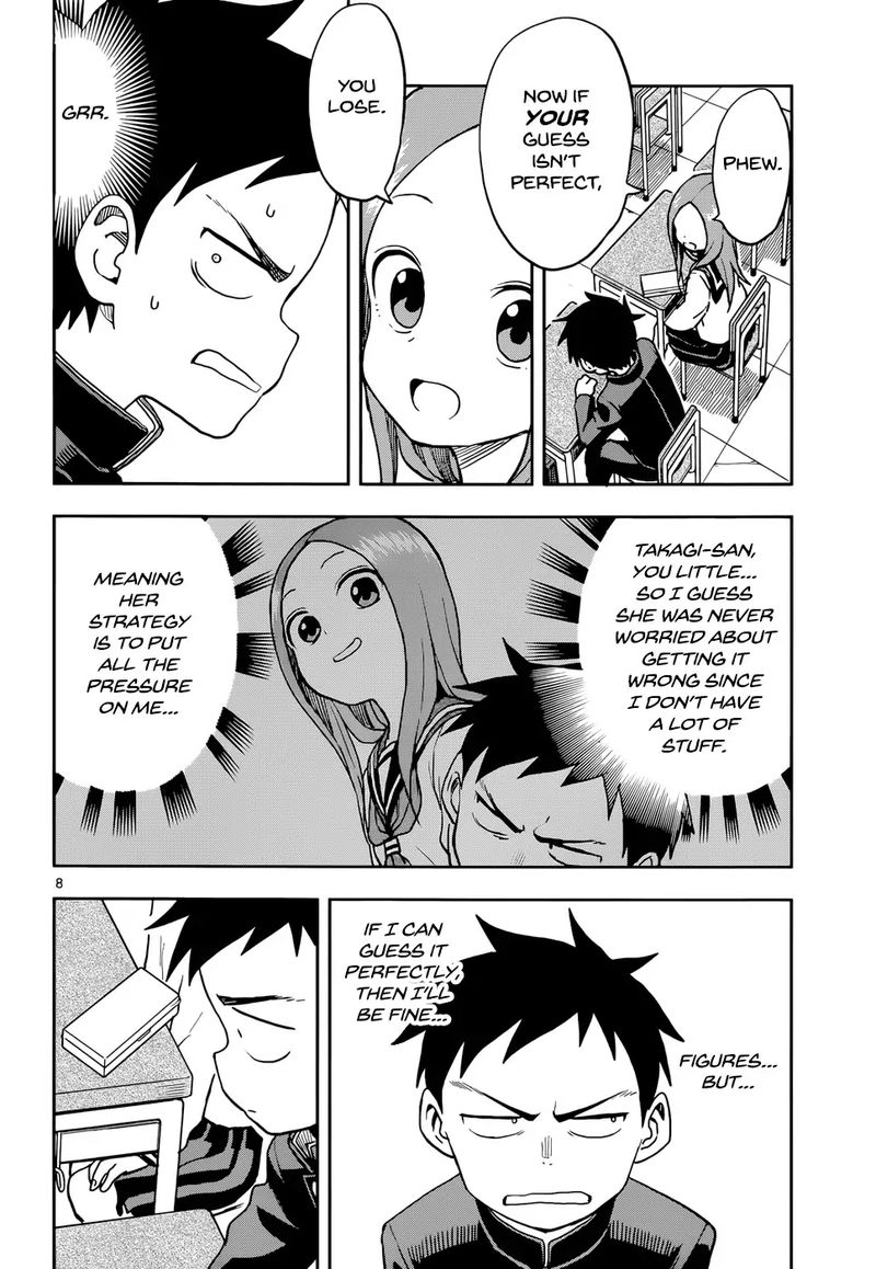 Karakai Jouzu No Takagi San Chapter 117 Page 8