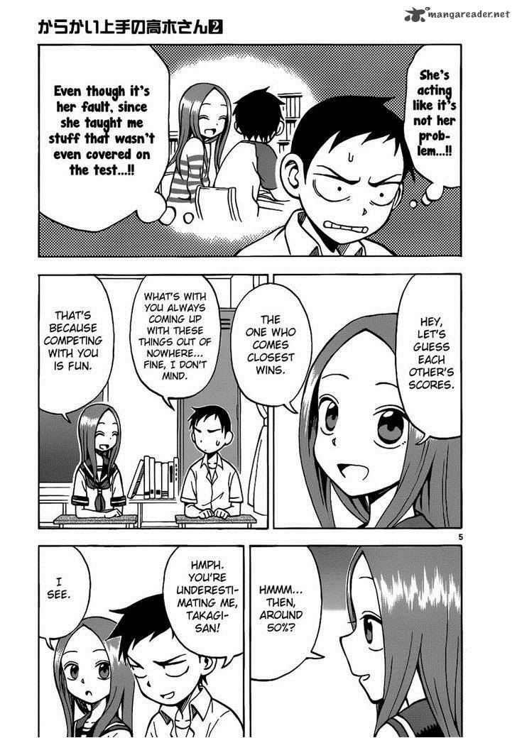 Karakai Jouzu No Takagi San Chapter 12 Page 5