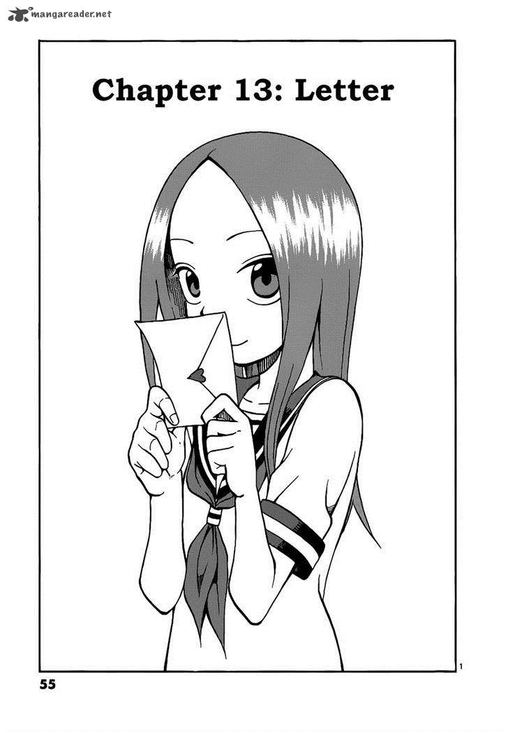 Karakai Jouzu No Takagi San Chapter 13 Page 1