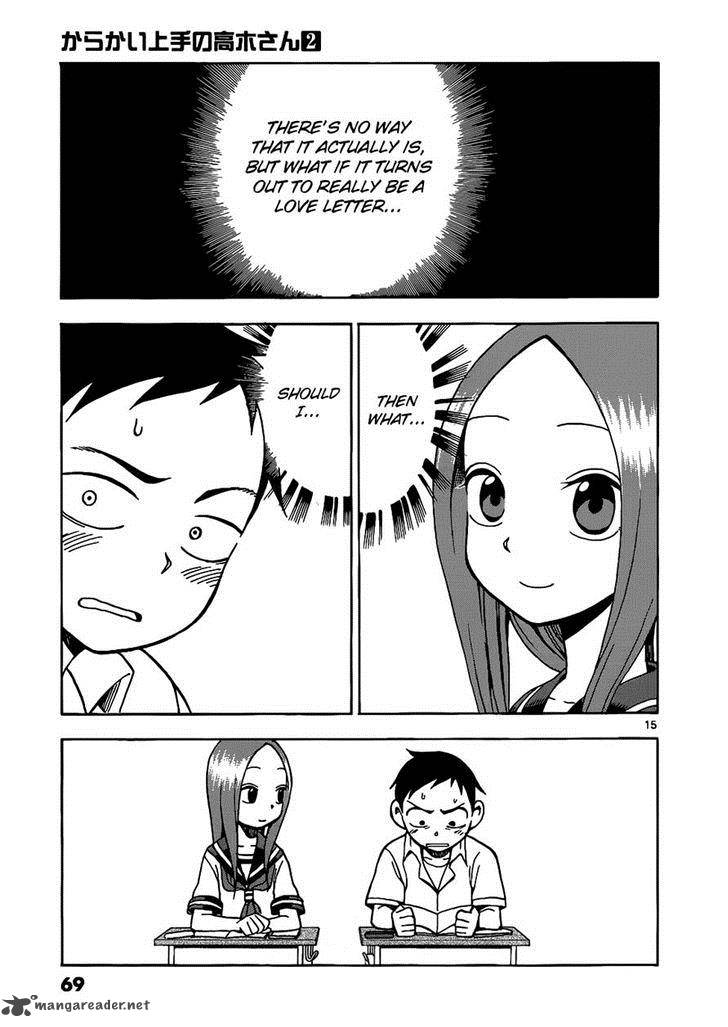 Karakai Jouzu No Takagi San Chapter 13 Page 15