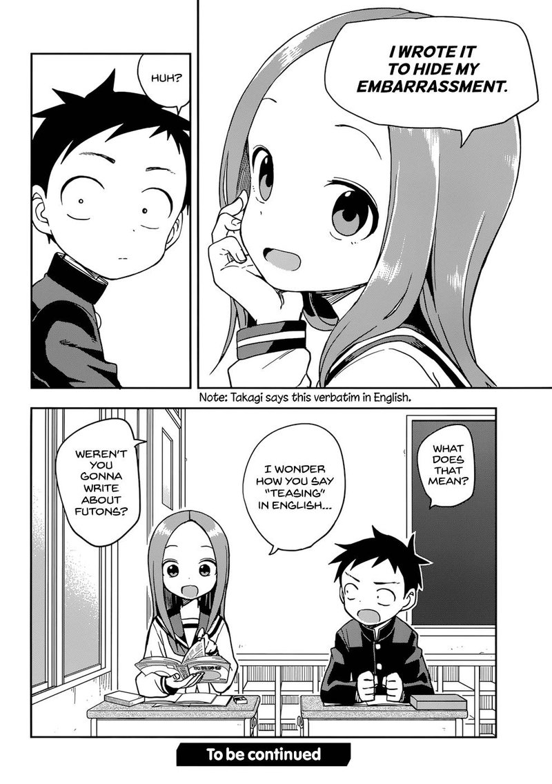 Karakai Jouzu No Takagi San Chapter 149 Page 16