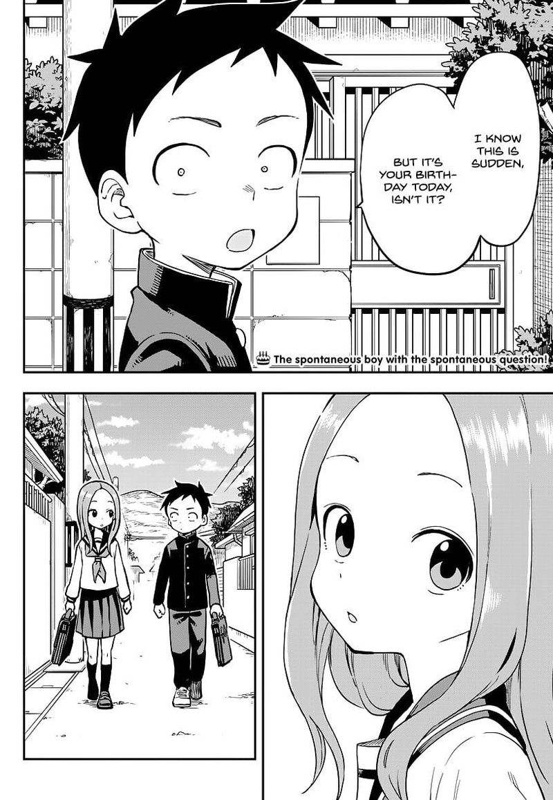 Karakai Jouzu No Takagi San Chapter 168 Page 2