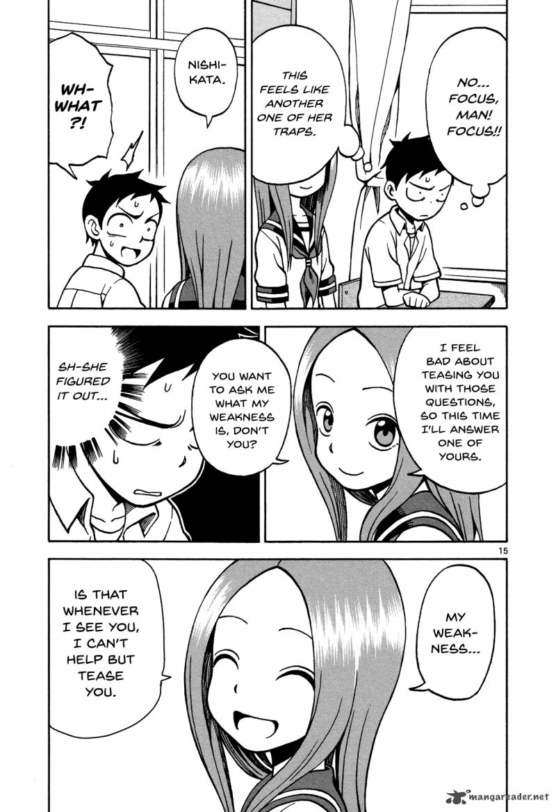 Karakai Jouzu No Takagi San Chapter 19 Page 15