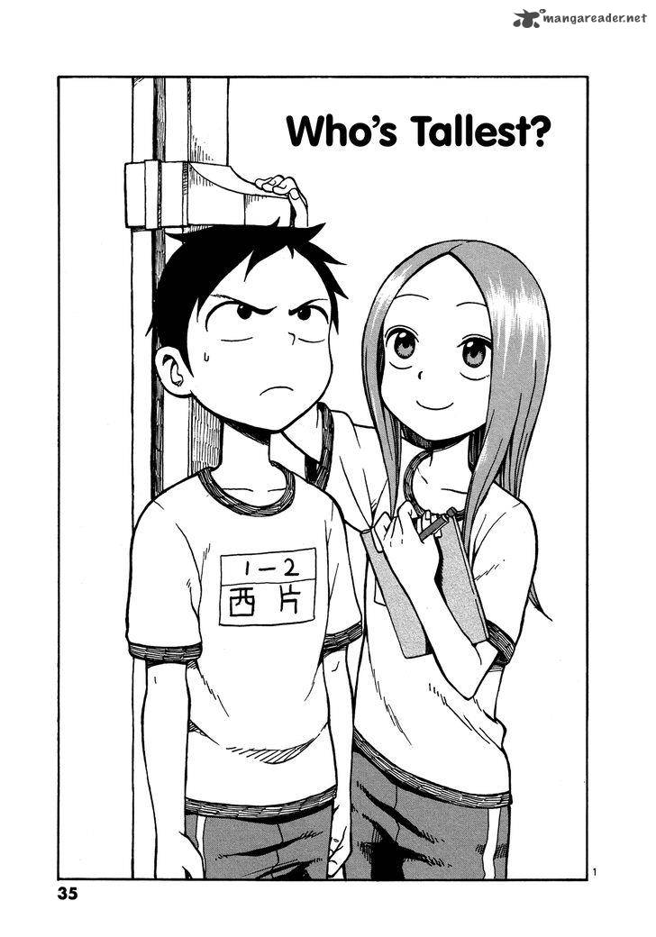 Karakai Jouzu No Takagi San Chapter 20 Page 1