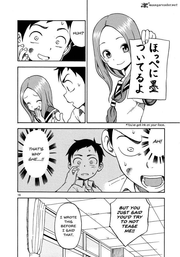 Karakai Jouzu No Takagi San Chapter 25 Page 16