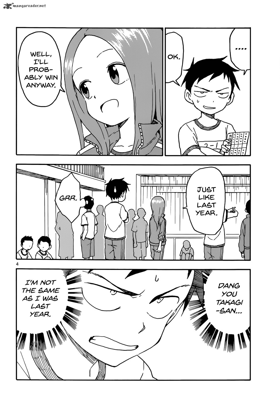 Karakai Jouzu No Takagi San Chapter 52 Page 4