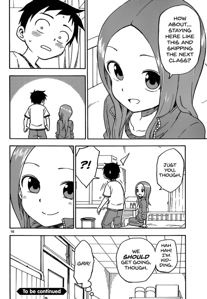 Karakai Jouzu No Takagi San Chapter 68 Page 16