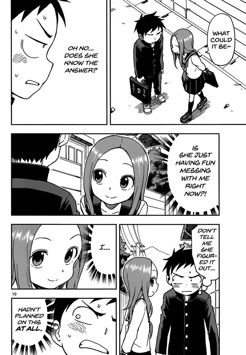 Karakai Jouzu No Takagi San Chapter 74 Page 10