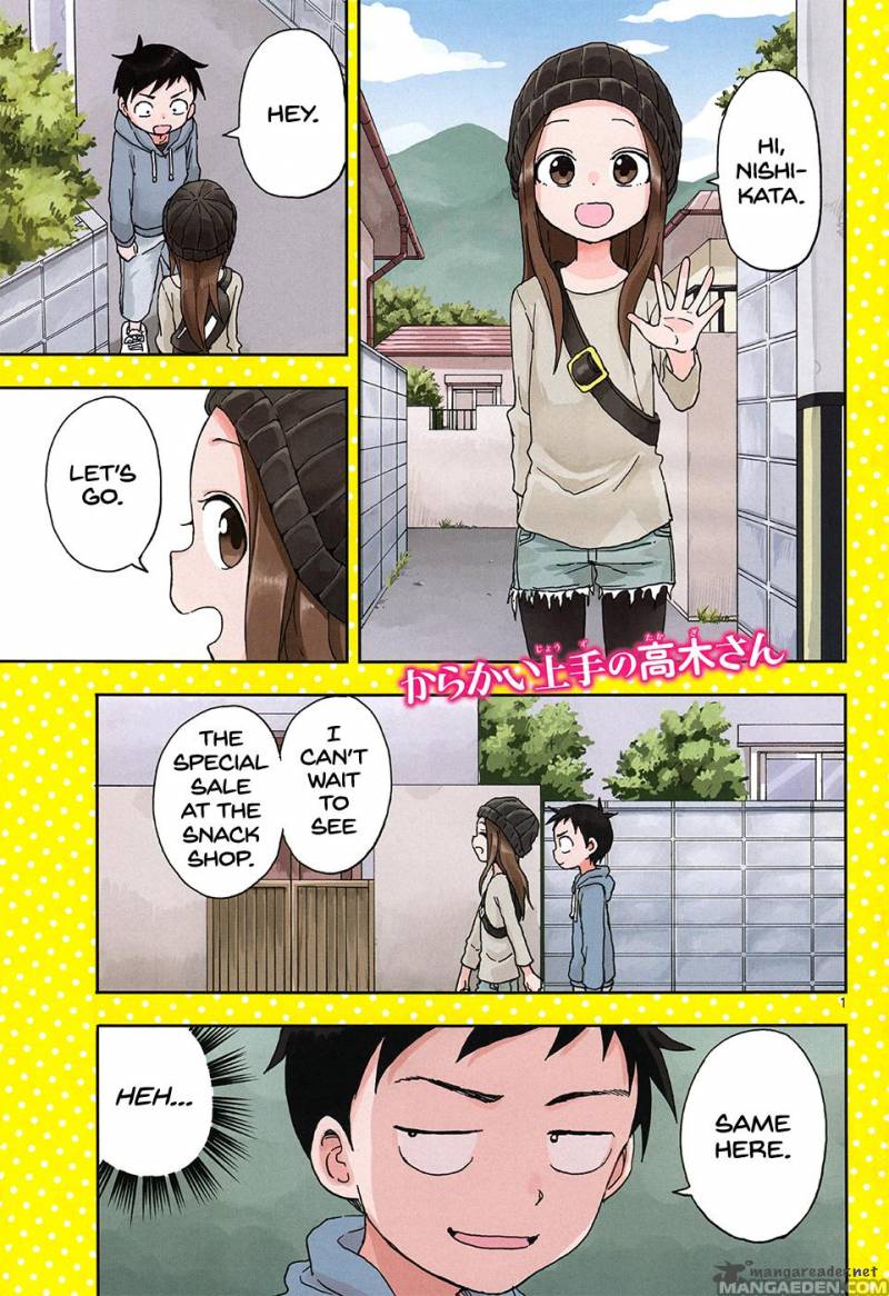 Karakai Jouzu No Takagi San Chapter 77 Page 1