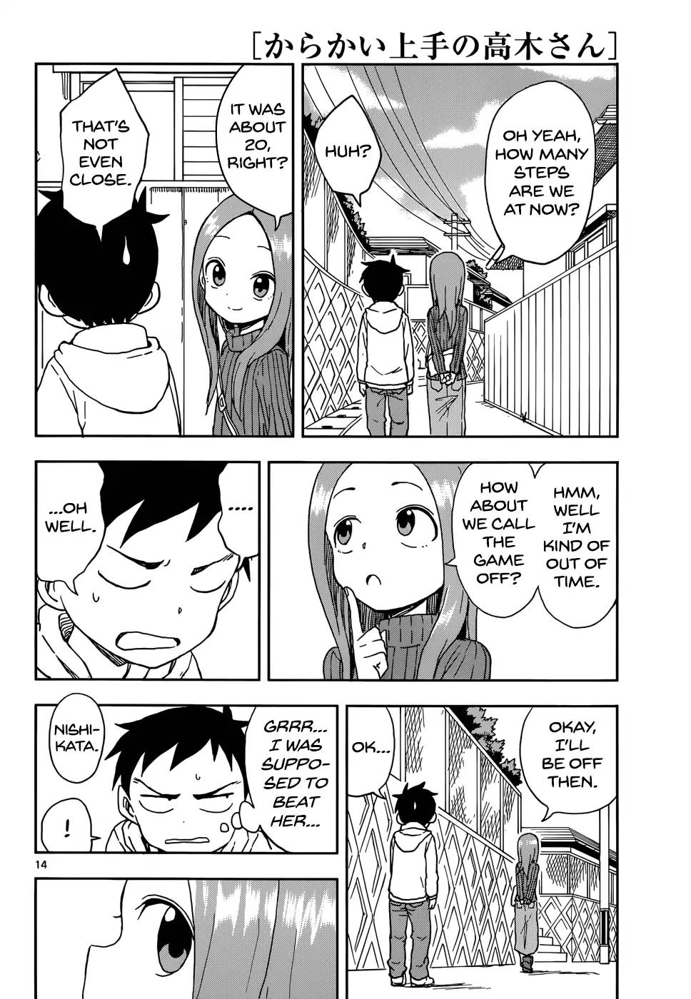 Karakai Jouzu No Takagi San Chapter 80 Page 14