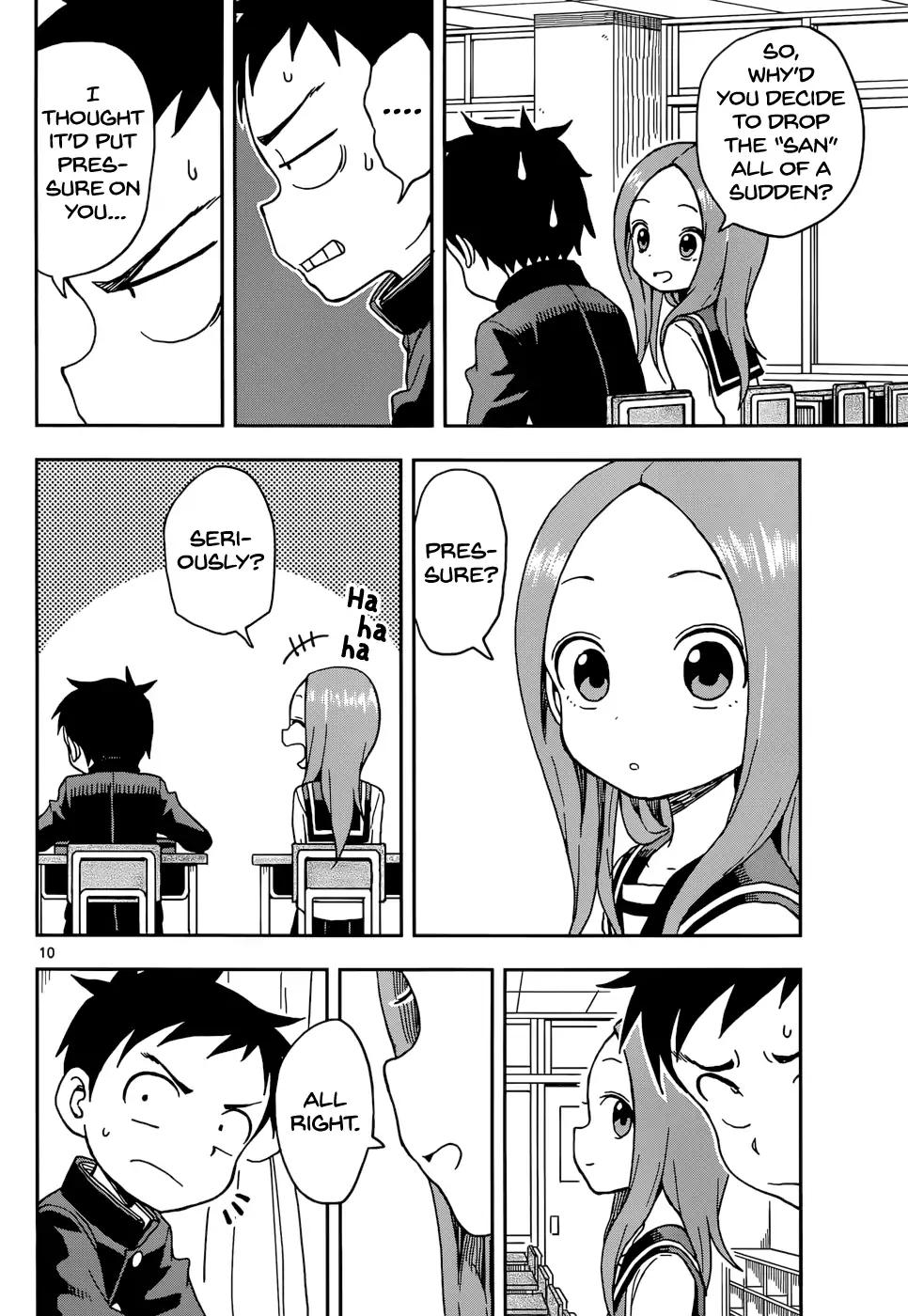 Karakai Jouzu No Takagi San Chapter 81 Page 10