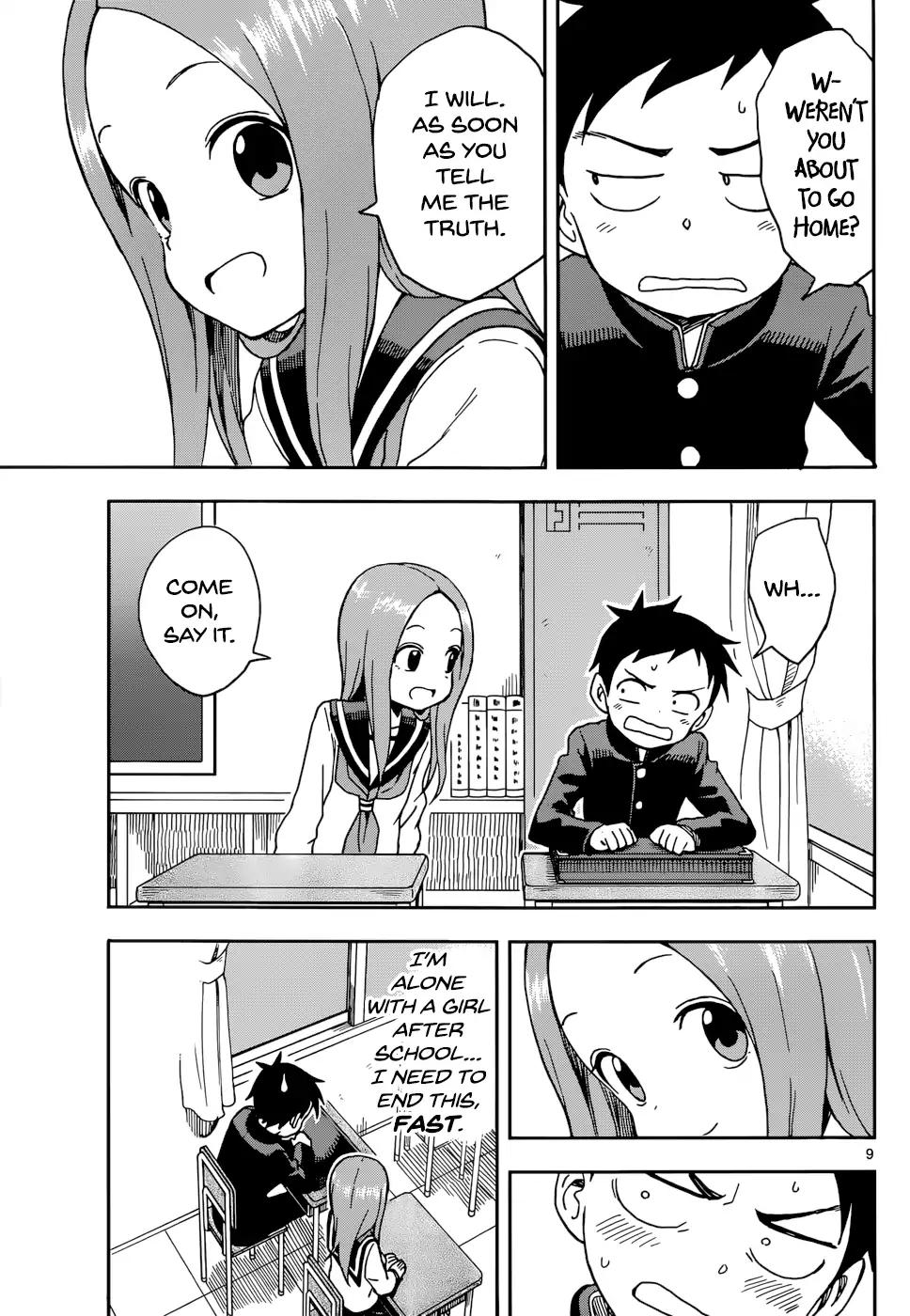 Karakai Jouzu No Takagi San Chapter 81 Page 9