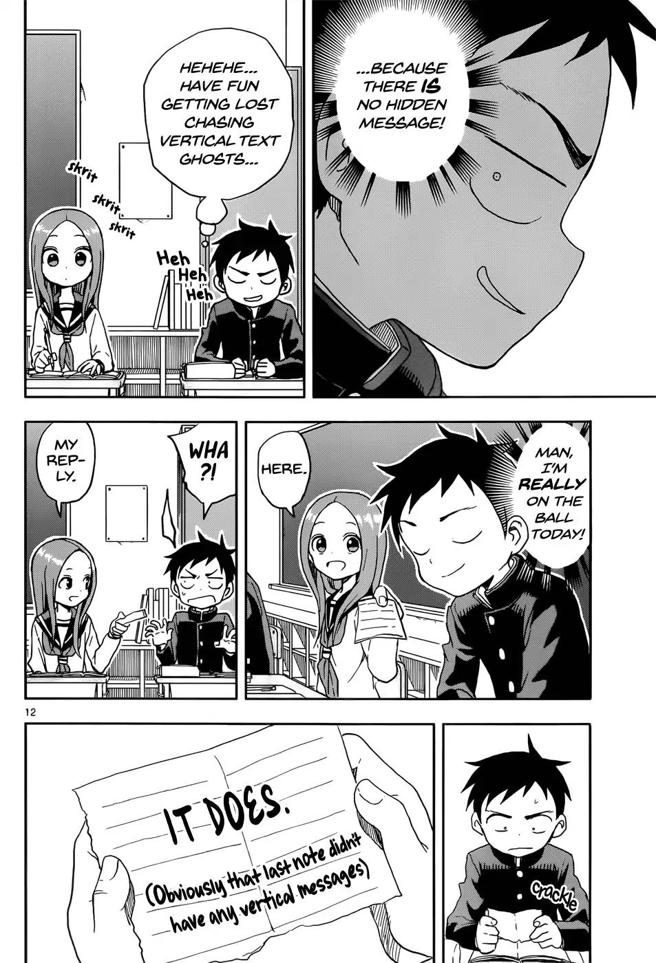 Karakai Jouzu No Takagi San Chapter 84 Page 12