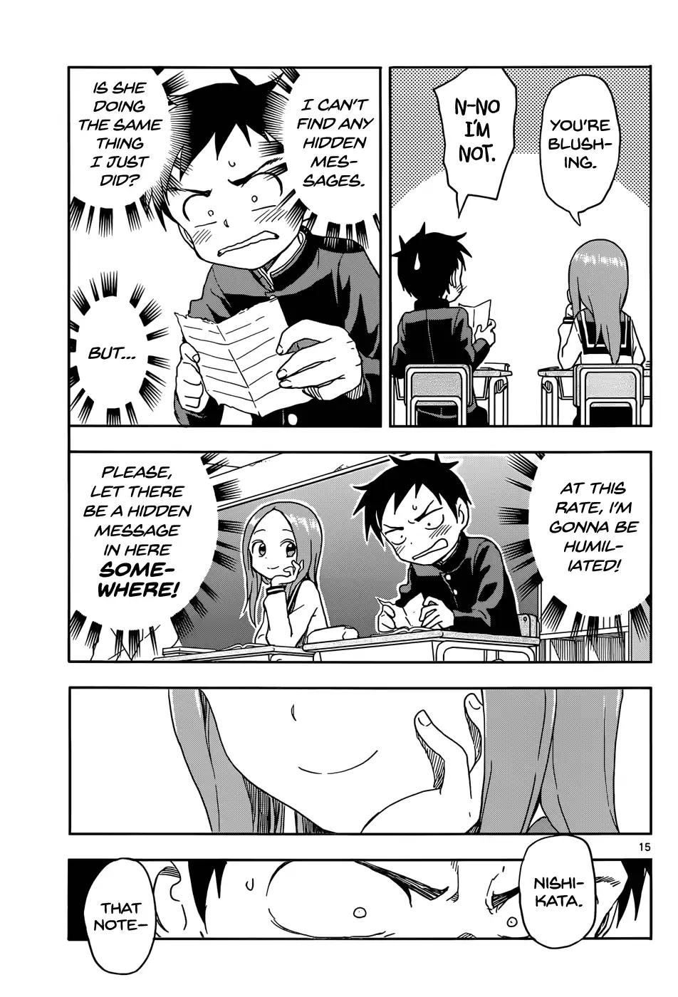 Karakai Jouzu No Takagi San Chapter 84 Page 15