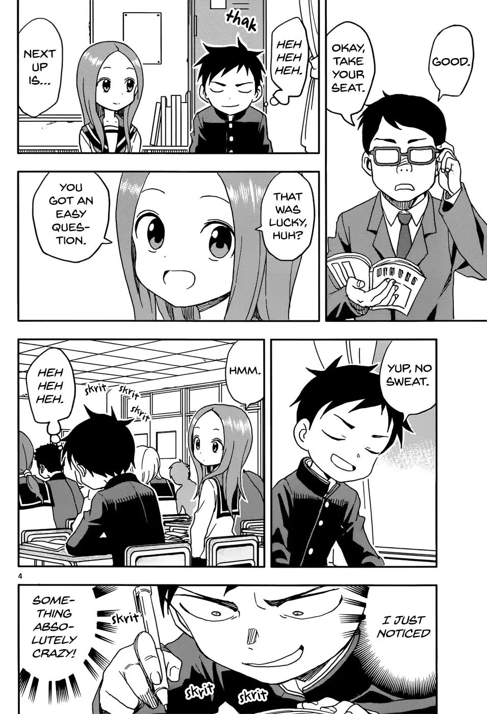 Karakai Jouzu No Takagi San Chapter 84 Page 4